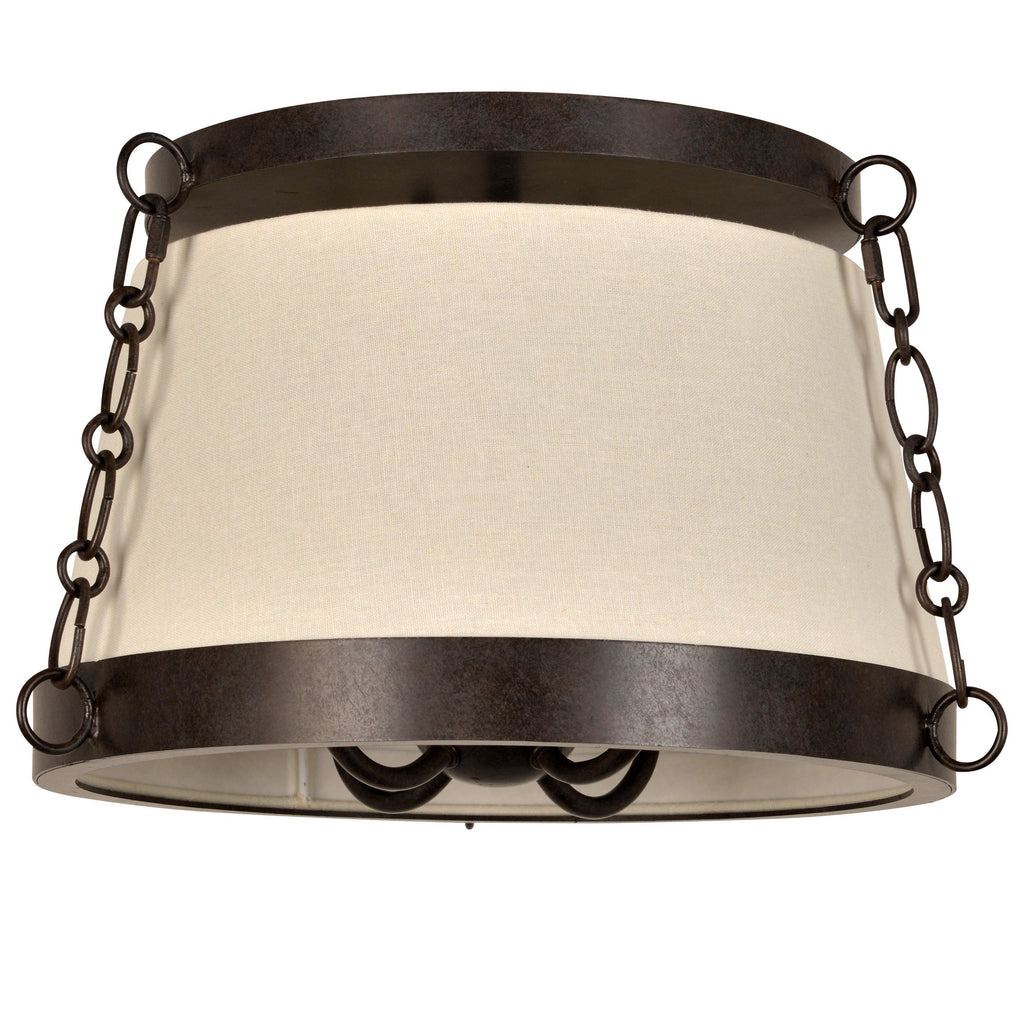 4 Light Charcoal Bronze Industrial Chic Ceiling Mount - C193-9800-CZ