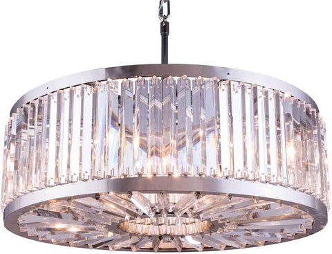 ZC121-1203D35PN-GT/RC By Regency Lighting - Chelsea Collection Polished nickel Finish 10 Lights Pendant Lamp