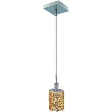 C121-1281D-S-E-LT/RC By Elegant Lighting Mini Collection 1 Lights Pendant Chrome Finish