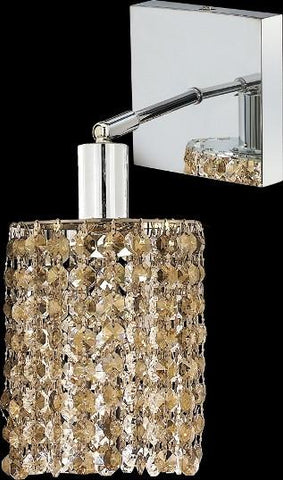 C121-1281W-S-R-GT/RC By Elegant Lighting Mini Collection 1 Lights Wall Sconce Chrome Finish