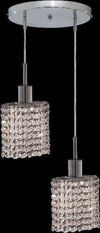 ZC121-1282D-R-E-CL/EC By Regency Lighting Mini Collection 2 Lights Pendant Chrome Finish