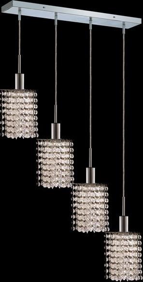 ZC121-1284D-O-P-CL/EC By Regency Lighting Mini Collection 4 Lights Pendant Chrome Finish