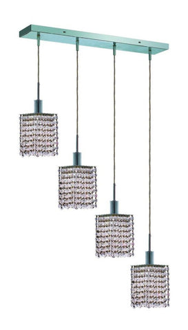 ZC121-1284D-O-S-CL/EC By Regency Lighting Mini Collection 4 Lights Pendant Chrome Finish