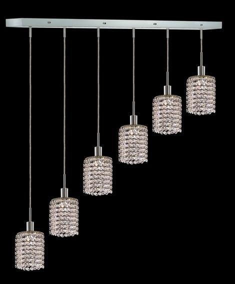 ZC121-1286D-O-R-CL/EC By Regency Lighting Mini Collection 6 Lights Pendant Chrome Finish