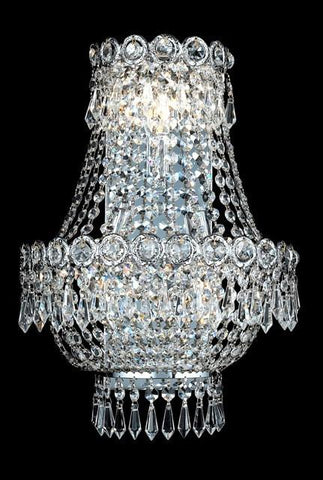 ZC121-V1900W12SC/EC By Elegant Lighting Century Collection 3 Light Chandeliers Chrome Finish