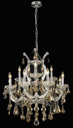 C121-2801D27C-GT By Regency Lighting-Maria Theresa Collection Chrome Finish 13 Lights Chandelier