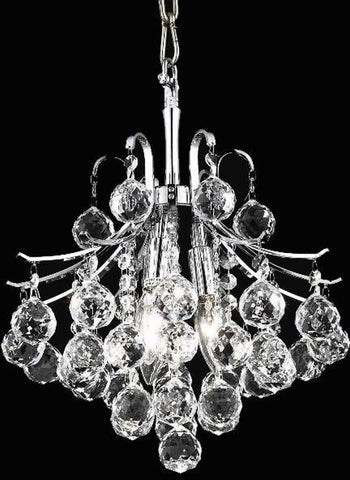 ZC121-V8000D12C/EC By Elegant Lighting - Toureg Collection Chrome Finish 3 Lights Pendant Lamp