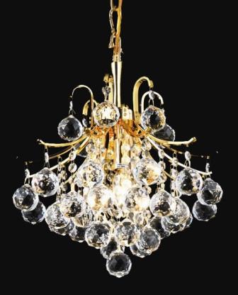 ZC121-V8000D12G By Regency Lighting-Toureg Collection Gold Finish 3 Lights Chandelier