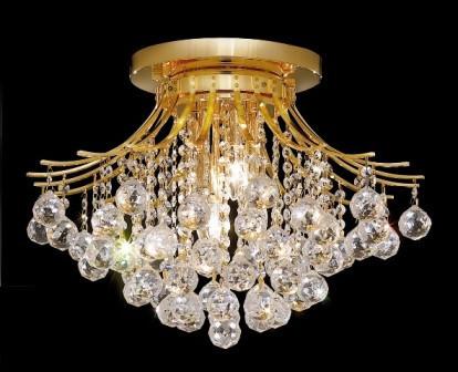 ZC121-V8000F19G By Regency Lighting-Toureg Collection Gold Finish 6 Lights Flush