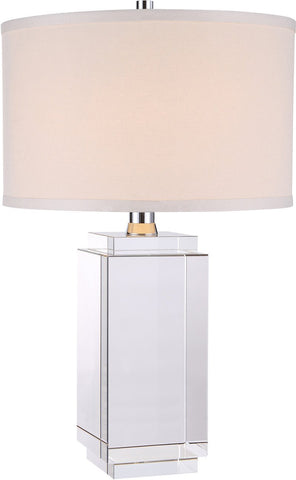 C121-TL1011 By Elegant Lighting - Regina Collection Chrome Finish 1 Light Table Lamp