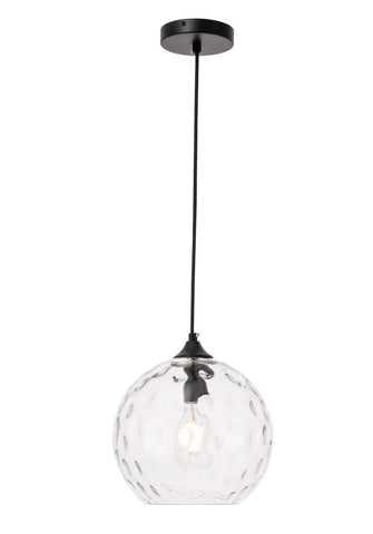 ZC121-LD2282 - Living District: Cashel 1 light Black and Clear glass pendant