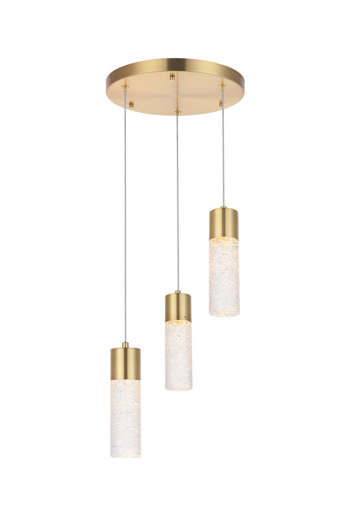 ZC121-5200D12G - Regency Lighting: Constellation 3 light Gold LED Pendant