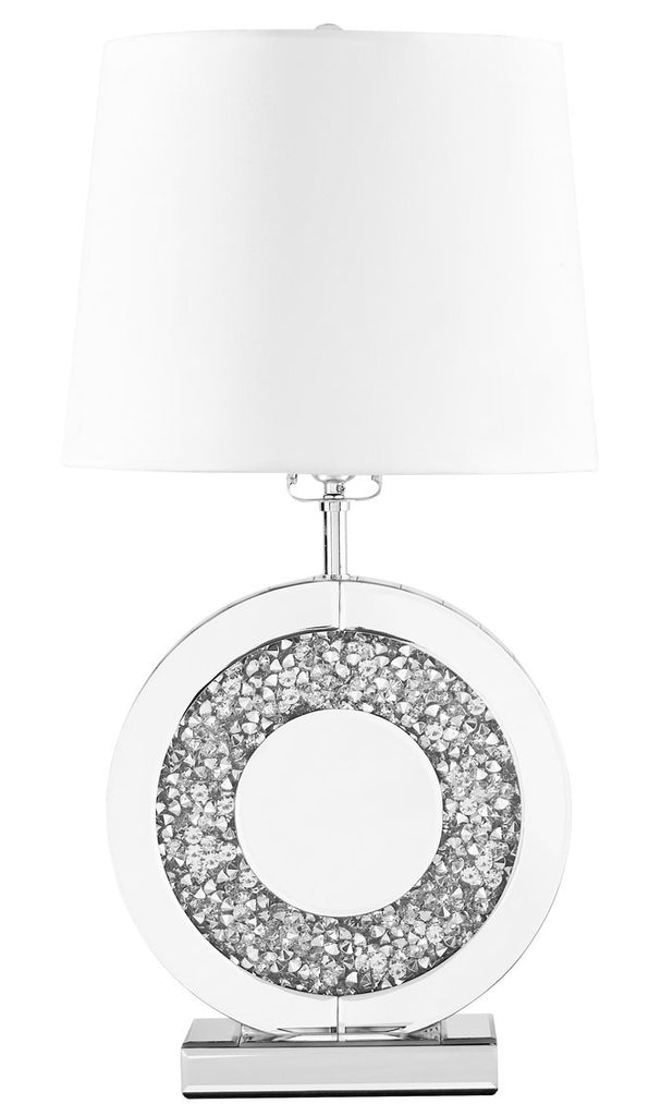 ZC121-ML9307 - Regency Decor: Sparkle Collection 1-Light Silver Finish Table Lamp