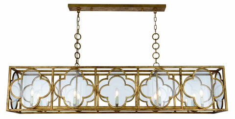 ZC121-1526G67GICG - Urban Classic: Trinity 10 light Golden Iron Chandelier