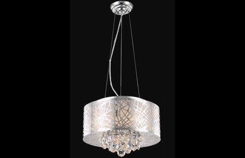 C121-2079D16C/RC - Regency Lighting: Prism 4 light Chrome Pendant Clear Royal Cut Crystal