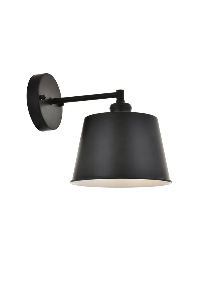 ZC121-LD4058W8BK - Living District: Nota 1 light black Wall Sconce