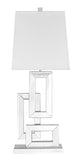 ZC121-ML9301 - Regency Decor: Sparkle Collection 1-Light Silver Finish Table Lamp